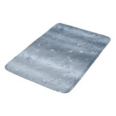 Chic Luxury Dusty Blue Silver Glitter Badmat (Gekanteld)