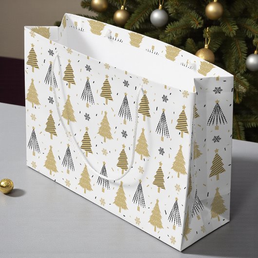 Chic Luxury Modern Gold kerstbomen Groot Cadeauzakje
