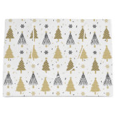 Chic Luxury Modern Gold kerstbomen Groot Cadeauzakje (Voorkant)