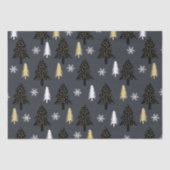 Chic Luxury Modern kerstboompatroon Tissuepapier (Voorkant)