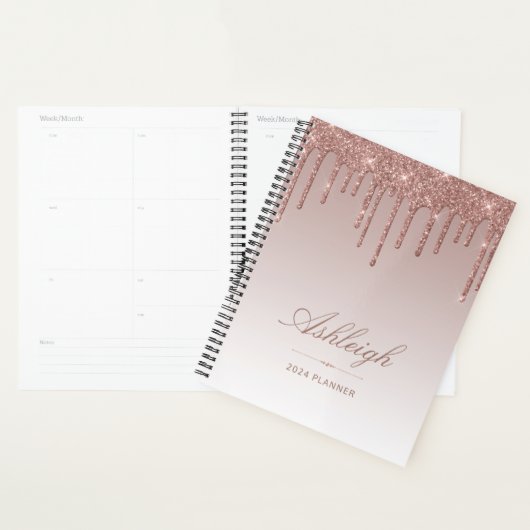 Chic Luxury Parties scintillant Drips Rose Gold 20 (Devant avec enveloppe)