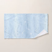 Chic Luxury Pastel Blue Silver Glitter Bath Towel Bad Handdoek (Handdoek)