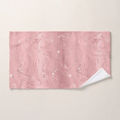 Chic Luxury roze Silver Glitter Bad Handdoek (Handdoek)