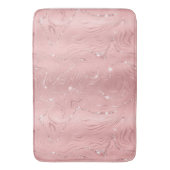 Chic Luxury roze Silver Glitter Badmat (Voorkant Verticaal)