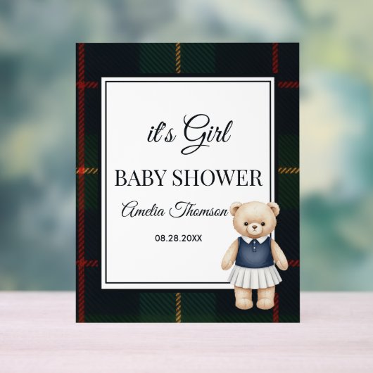 chic Luxury Teddy Bear baby shower  (Neutre)