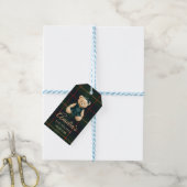 Chic Luxury Teddy Bear Baby Shower  Cadeaulabel (Met Touw)