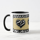 Chic ma tasse d'impression de zèbre de jaune de (Gauche)