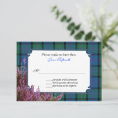 Chic MacThomas Tartan Plaid Heather Wedding RSVP (Debout devant)