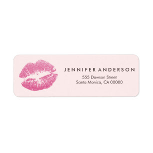 Chic Makeup Artist Blush Light Pink Glitter Licht Etiket