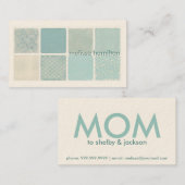 Chic mama Calling Card Contactkaartje (Voorkant / Achterkant)