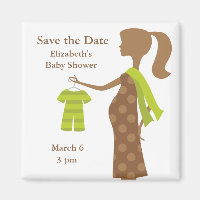 Chic Maman À Être Baby shower Magnet Réservez la d
