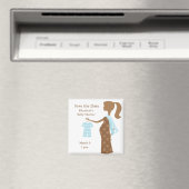 Chic Maman À Être Baby shower Magnet Réservez la d (In Situ (Lave-vaisselle))