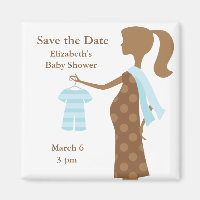 Chic Maman À Être Baby shower Magnet Réservez la d