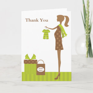 Chic Maman Pour Être Baby shower Cartes De Voeux