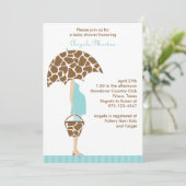 Chic Maman-to-be Baby Shower Invitations (Debout devant)