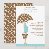 Chic Maman-to-be Baby Shower Invitations (Devant / Derrière)