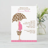 Chic Maman-to-be Baby Shower Invitations (Debout devant)