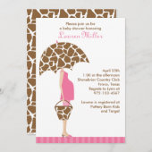 Chic Maman-to-be Baby Shower Invitations (Devant / Derrière)