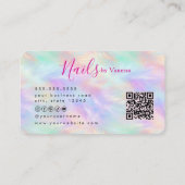 Chic Manicurist Artist Iridescent Opal Nail Studio Visitekaartje (Achterkant)