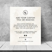 Chic Marble Custom Business Logo & Social Media Flyer