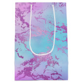 Chic Marble | Glitzy Glam Paars Blauw Verlopend Ve Medium Cadeauzakje (Achterkant)