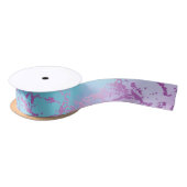 Chic Marble | Glitzy Glam Paars Violet Blauwe Ombr Lint (Spoel)