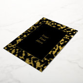 Chic Marble Gold Foil Blank Invitation Kaart (Gedraaid)