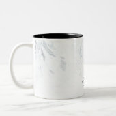 Chic Marble Monogram Tweekleurige Koffiemok (Links)