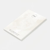 Chic Marble Your Custom Business Logo & Text Post-it® Notes (Schuin)