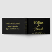 Chic Mariage moderne noir avec Gold Foil Hardcover (Complet)