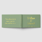 Chic Mariage moderne Sage Green Gold Foil Hardcove (Complet)