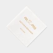 Chic Mariage Mr & Mrs Real Gold (Droite)