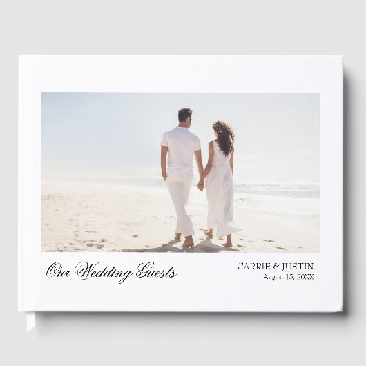 Chic Mariage Photo Livre d'invité (Recto)