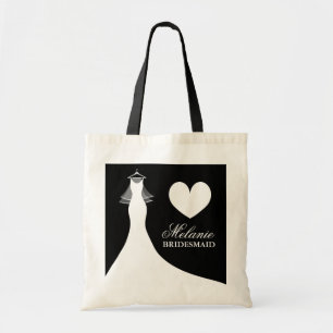 Chic mariage robe et voile sac fourre-tout pour fe