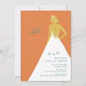 Chic Mariée Silhouette Citron Invitation Brunch de (Devant)