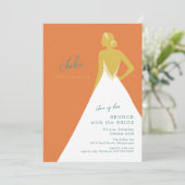 Chic Mariée Silhouette Citron Invitation Brunch de (Debout devant)