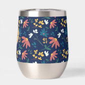 Chic Marine Jaune Monogramme Motif Floral Personna (Arrière)