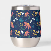 Chic Marine Jaune Monogramme Motif Floral Personna (Avant)