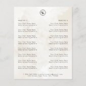 Chic Marmeren Elegant Restaurant Afhaalmenu & Logo Flyer (Achterkant)