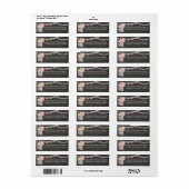 Chic Mason Jar & Chalkboard Étiquettes de adresse (Feuille entière)