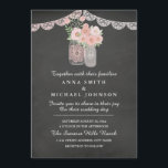 Chic Mason Jar & Chalkboard Faire-part de mariage<br><div class="desc">Produits correspondants dans le Little Bayleigh Store !</div>