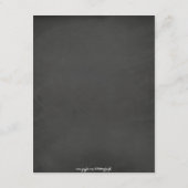 Chic Mason Jar & Chalkboard Mariage Insérer carte (Dos)