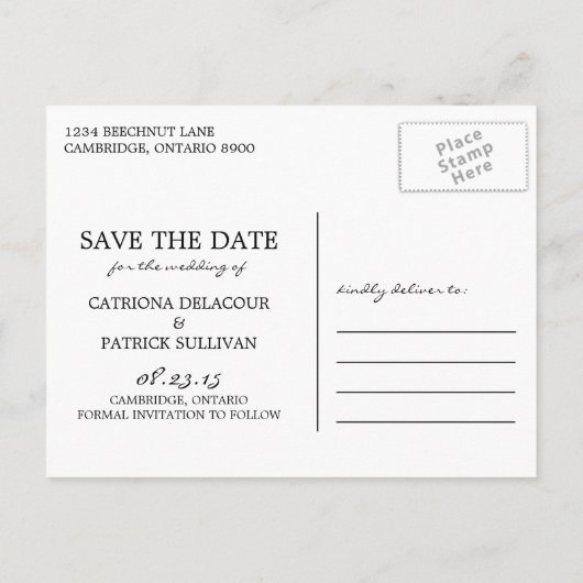  Chic Mason Jar sparen het Briefkaart van de Datum (Achterkant)