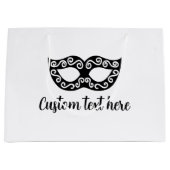 Chic masque de fête mascarade sac cadeau personnal (Devant)