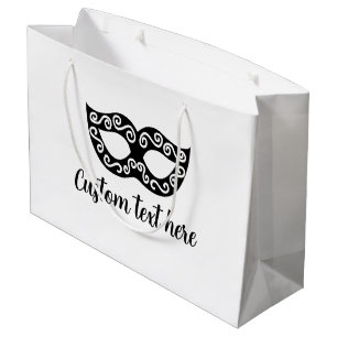 Chic masque de fête mascarade sac cadeau personnal