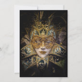 Chic Masquerade Quinceañera Party Invitation (Dos)