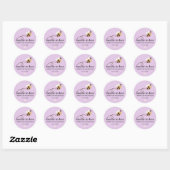 Chic Meant to bee Wedding Ronde Sticker (Vel)