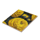 Chic Mediterranean RanunculusTiles For Home Decor Tegeltje (Zijkant)