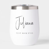 Chic Meilleur Maman jamais Script Monogramme (Avant)