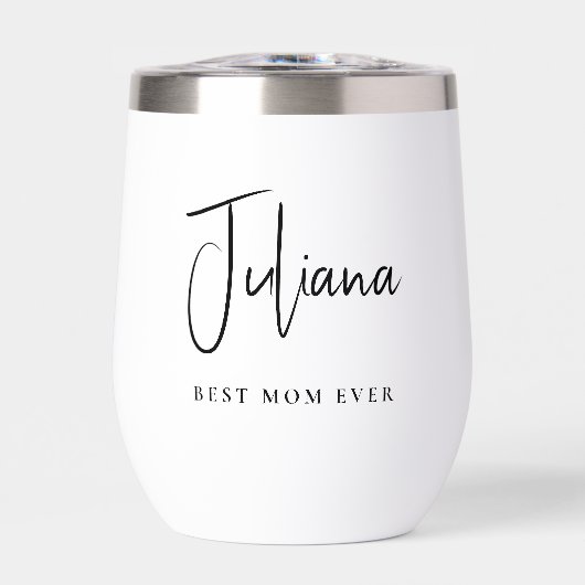 Chic Meilleur Maman jamais Script Monogramme (Avant)
